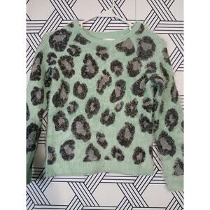 Justice Girls animal Print sweater Size 14